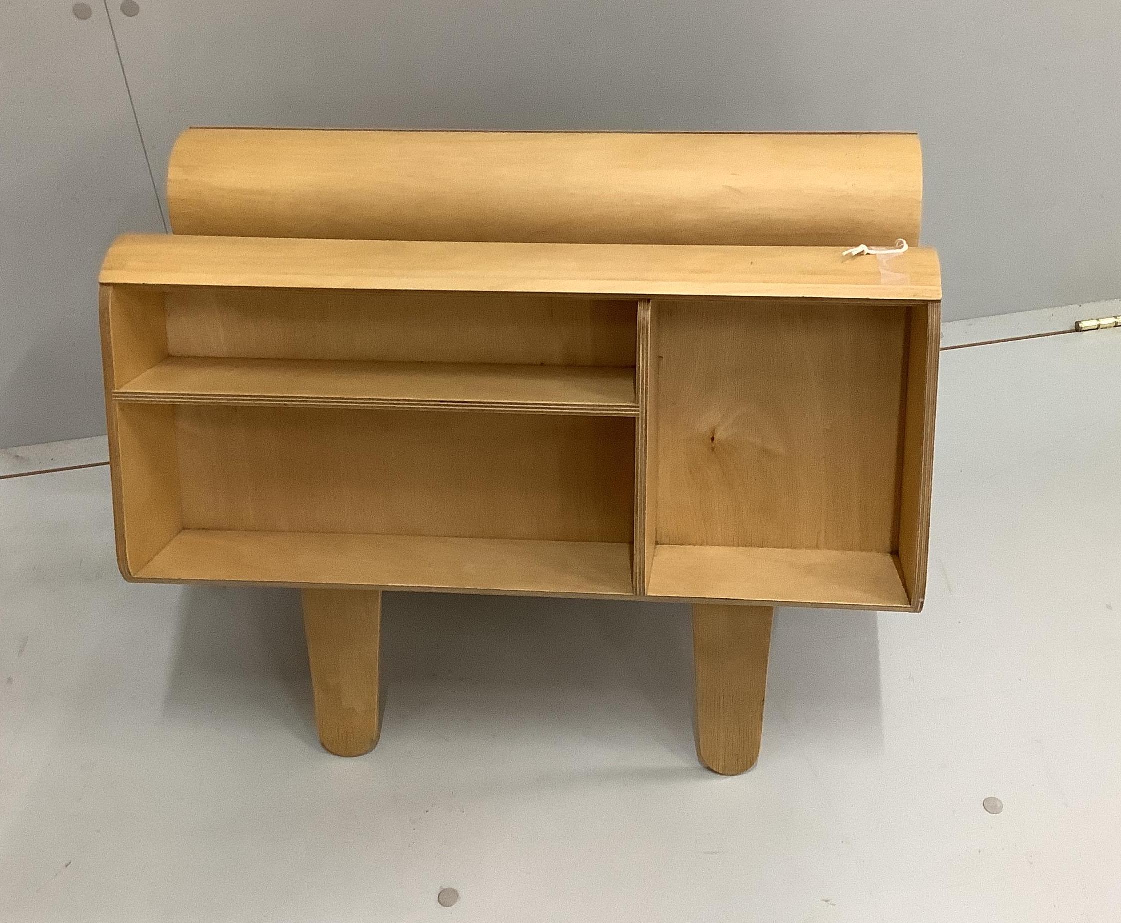 An Isokon Mark I donkey designed by Egon Riss, width 59cm, depth 41cm, height 43cm